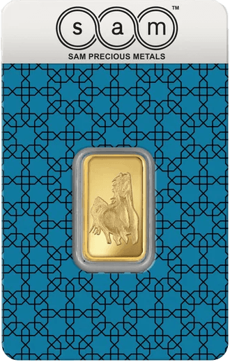 Certified gold in sealed SAM packaging